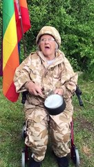 Wigan woman dresses up for NHS clap