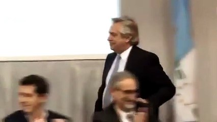 Alberto, junto a Gildo Insfrán en Formosa