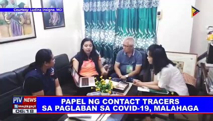 Papel ng contact tracers sa paglaban CoVID-19, mahalaga
