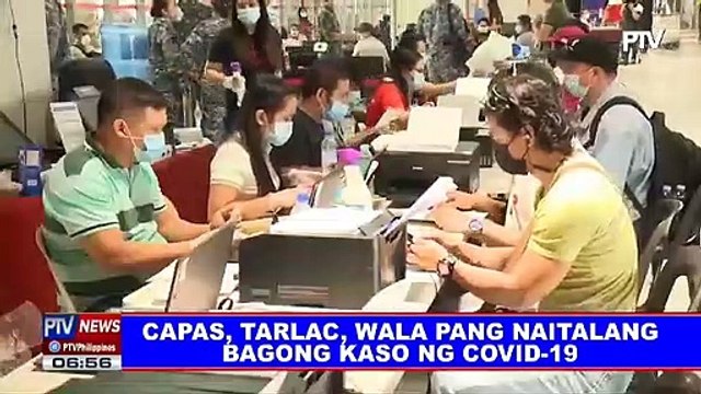 Capas, Tarlac, wala pang naitalang bagong kaso ng CoVID-19