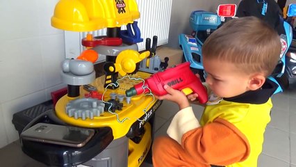 The wheel fell off on the pocket bike | Kids Play With Bike