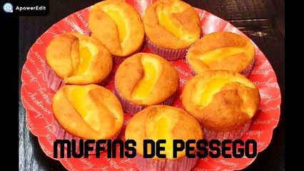 Muffins de Pessego Gostosos!!! Sem gluten sem leite