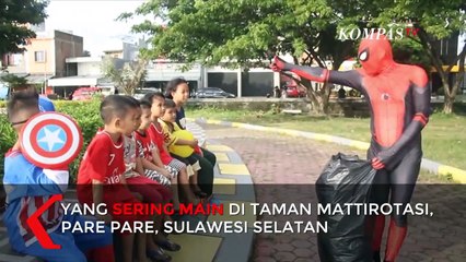 Spiderman dan Captain Amerika Ajak Masyarakat Jaga Kebersihan