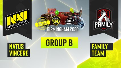 Dota2 - Natus Vincere vs. Family Team - Game 1 - ESL One Birmingham 2020 - Group B - EU