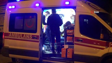 3 kişinin yaralandığı trafik kazası güvenlik kamerasında