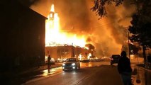 Building Burns as Riots Erupt in Minneapolis