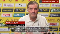 Klopp asked for advice on returning to football - Favre and Zorc
