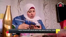 ربة منزل تستغل وقت الحظر لابتكار اكسسورات منزلية