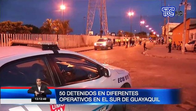 Operativo de la Policía Nacional dejó varios detenidos en Guayaquil