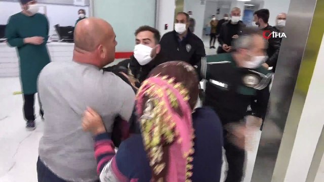 Hastanede katile saldırıyı polis önledi