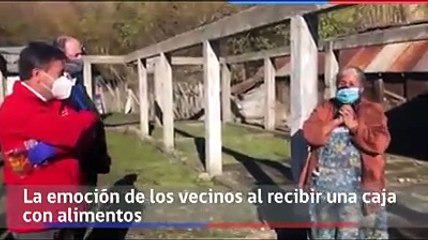 Gobierno Regional Araucania, Hoy se entregaron canastas familiares en #Lonquimay. La felicidad y agradecimiento de los vecinos al recibirlas es una motivación para seguir llegando a todas las comunas