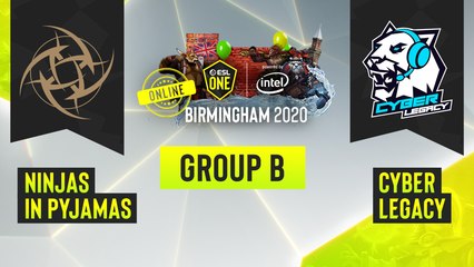 Dota2 - Ninjas in Pyjamas vs. Cyber Legacy - Game 1 - ESL One Birmingham 2020 - Group B - EU