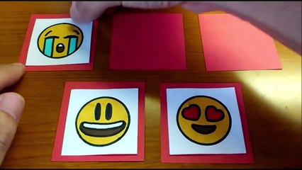 How to make waterfall card｜Easy paper craft｜DIY & drawing with EMOJI | PIN KORO