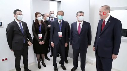 Cumhurbaşkanı Erdoğan Sancaktepe Feriha Öz Hastanesi'nde İncelemelerde Bulundu