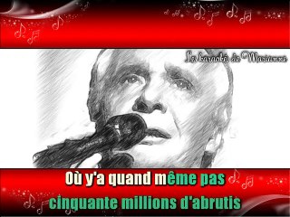 KARAOKE MICHEL SARDOU - J'habite en France
