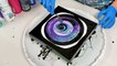 New GALAXY Pour  Violet Open Cup Acrylic Pouring -Cells without Silicone - Fluid Art - Abstract Art