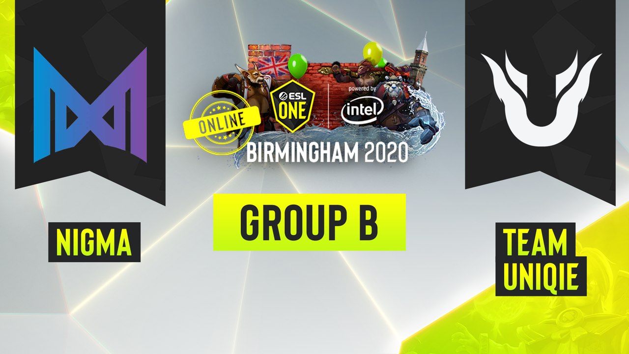 Dota2 - Team Nigma vs. Team Unique - Game 2 - ESL One Birmingham 2020 - Group B - EU