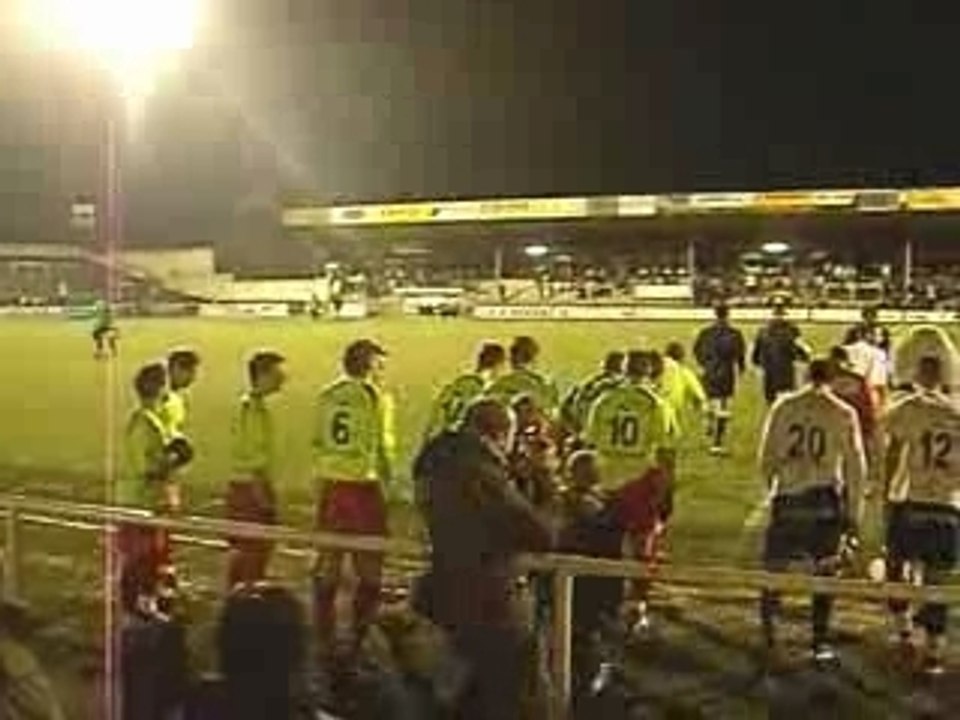 Virton à l'Olympic Charleroi : entrée sur le terrain