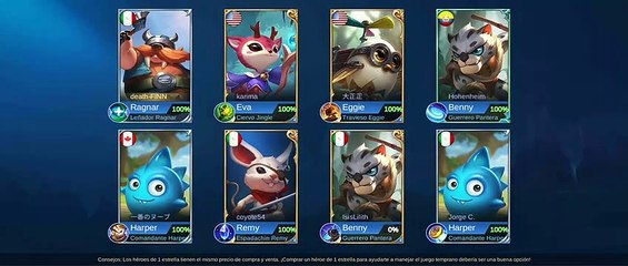 Jugando Mobile Legends Bang Bang