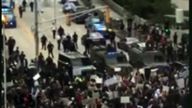 Riot Police Clash With Protestors During George Floyd Demonstration in Atlanta