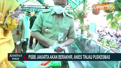 Menuju New Normal, Gubernur Anies Tinjau Sejumlah Puskesmas