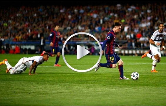 ¡Boateng al hospital!. Messi y su exquisita definición contra el Bayern Munich