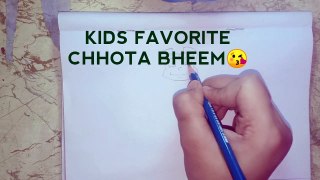 How to draw chhota bheem | kids favourite | Chhota Bheem | Yoosh