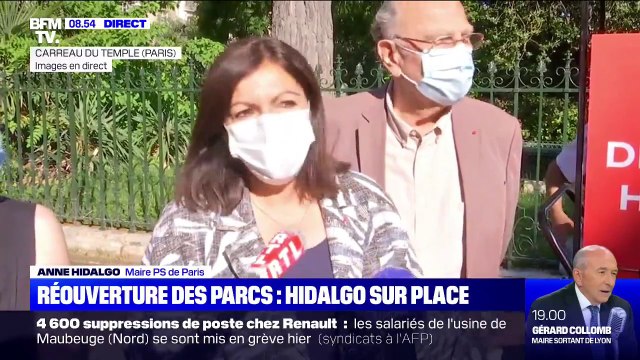 Réouverture des parcs à Paris: Anne Hidalgo recommande le port du masque même s'il n'est pas obligatoire