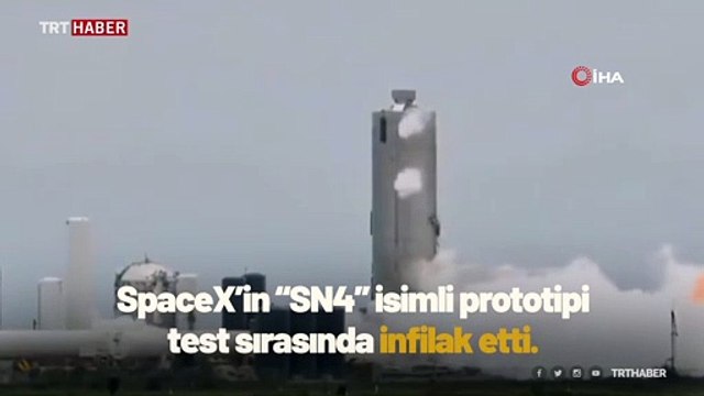 SpaceX’in dev roketi Starship'in prototipi infilak etti