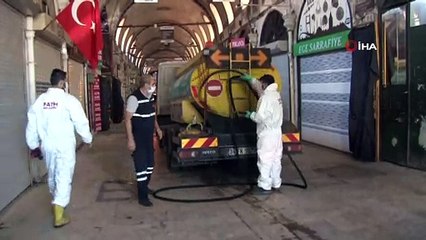 Tarihi Kapalı Çarşı  1 Haziran’daki açılışı öncesi dezenfekte ediliyor