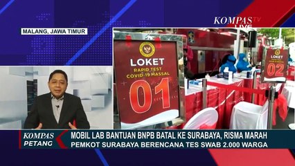 Hari Ini Mobil Lab PCR Bantuan BNPB Sudah Tiba di Surabaya
