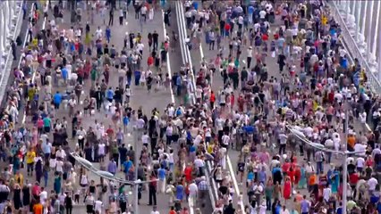 Vladivostok. The bridge over the Golden Horn is open!!! 11.08.2012 г.