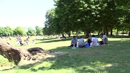 People take to local parks as good weather continues