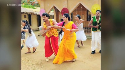 Khesari Lal Yadav Smriti Sinha Ke Naye Gaane Ki Shooting