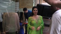 Sunny Leones Daughter Nisha Cutely Welcomes Lord Ganesha