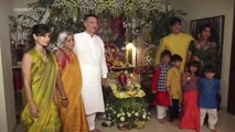 Vivek Oberoi Celebrates Ganpati Visarjan With Family