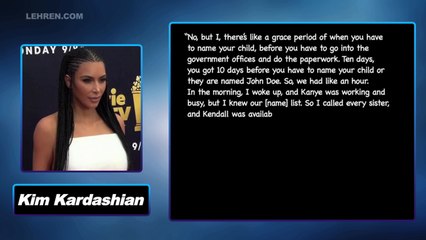 Is Kim Kardashian Upset With Kendall For Dissing Psalms Name On TV