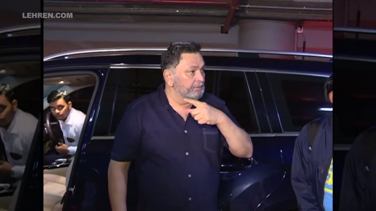 Rishi Kapoor Returns Home After A Year Of Treatment With Wife Neetu Singh