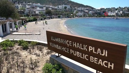 Bodrum'da plajlar 1 Haziran için hazırlanıyor