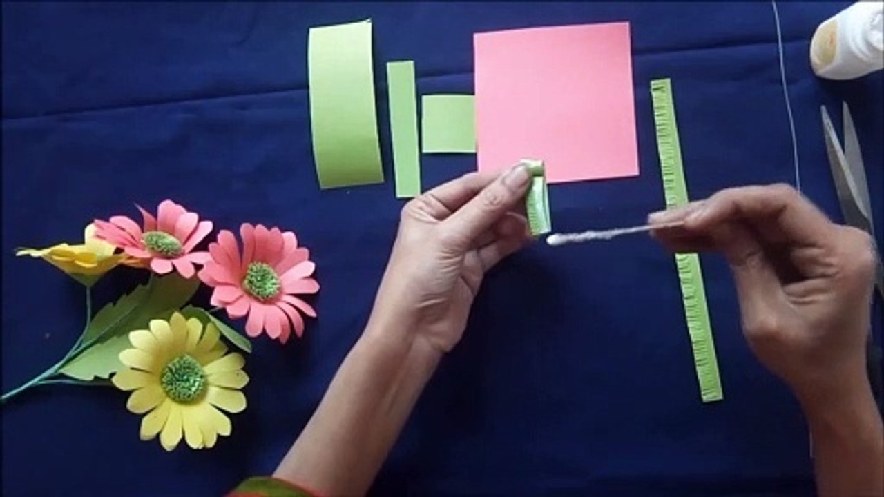 How to make paper flowers DIY video Dailymotion