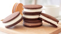 チョコレート・アイスクリームサンドの作り方 Chocolate Icecream Sandwich｜HidaMari Cooking