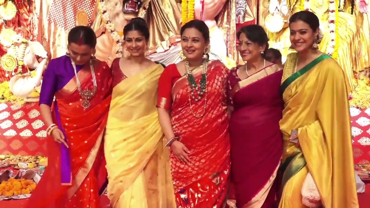 Rani Mukerji And Kajol HUG Each Other At Durga Puja 2019