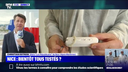 Christian Estrosi: "Nous accompagnerons ce déconfinement par un test pour tous ceux qui le souhaitent à Nice"