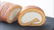 純生ロールケーキの作り方 Swiss Roll Cake｜HidaMari Cooking