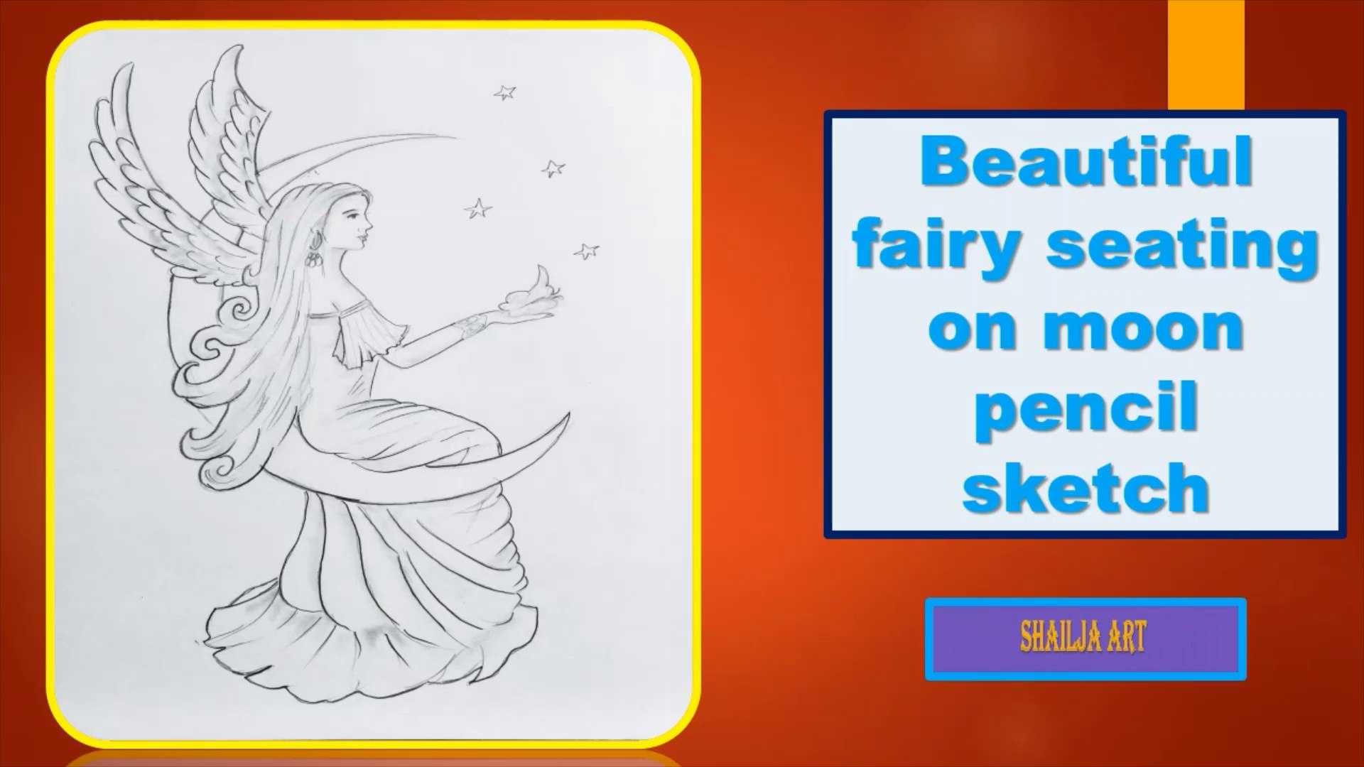 beautiful fairy sketch