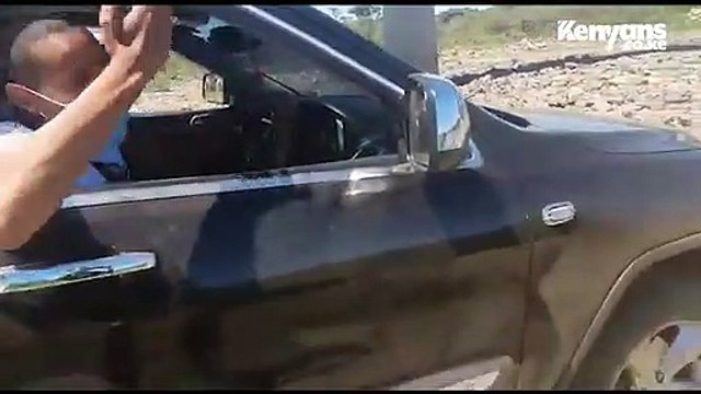 NTV's Salim Swaleh Skillfully Navigates Car Over Impassable Stone Bridge