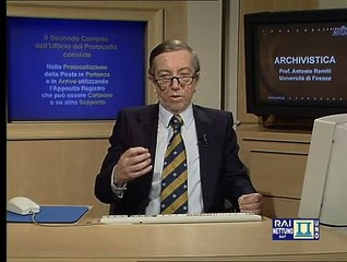 Archivistica Generale - Lez 20 - L'ufficio e il registro di protocollo