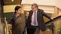 Smriti Irani shares a picture with Bill gates with an amusing caption
