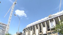 Prosiguen las obras en el Santiago Bernabéu antes de inicio de LaLiga