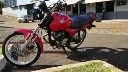 Moto roubada em tabacaria de Santa Tereza do Oeste é localizada no XIV de Novembro, em Cascavel